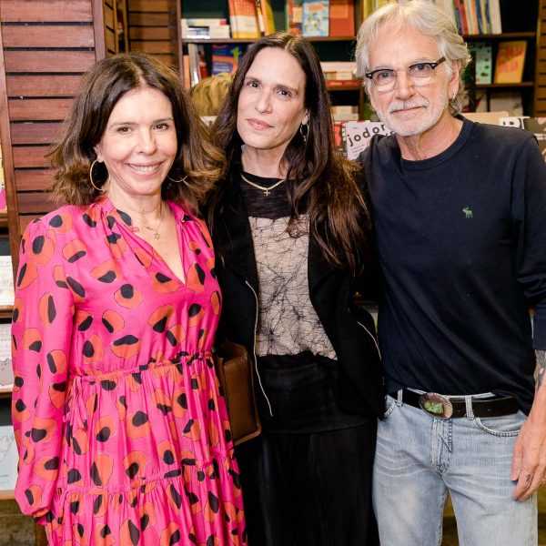 Lu com Mika Chermont de Brito e Raul Mascarenhas