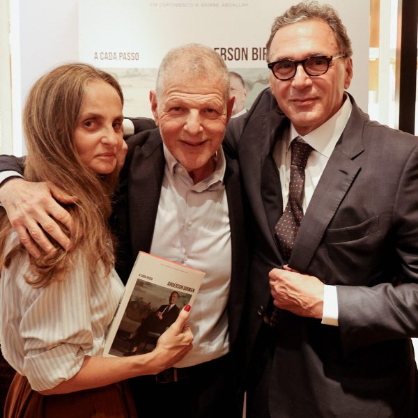 O autor entre Ana e Gero Fasano