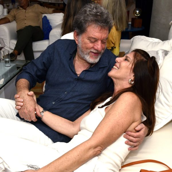 O saxofonista Leo Gandelman e Flavia Franchi