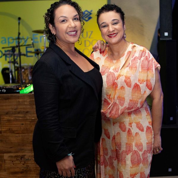 Daniele Gusmão e a presidente do BB, Tarciana Medeiros