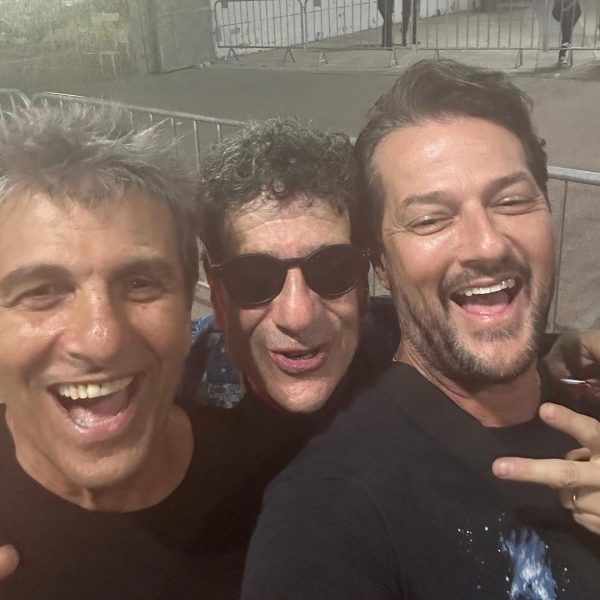Evandro Mesquita, George Israel e Marcelo Serrado