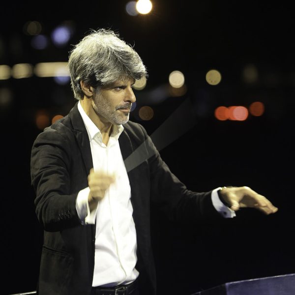 O maestro em ação