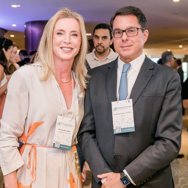 Fernanda Leitão e o desembargador Marcus Abraham