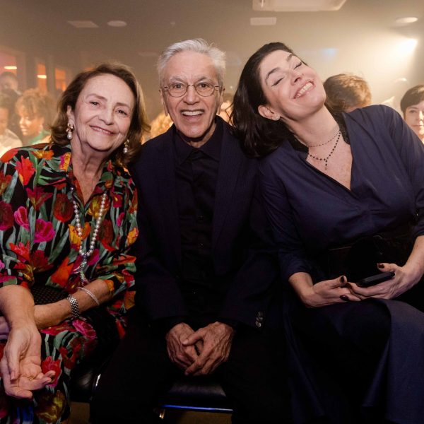 Lucinha Araújo, Caetano Veloso e Paula Lavigne