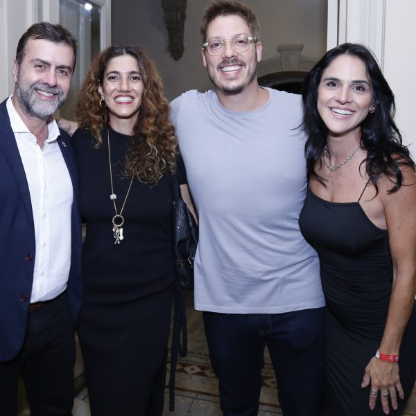 Marcelo Freixo, Antonia Pellegrino, Fabio Porchat e Priscila Castello Branco
