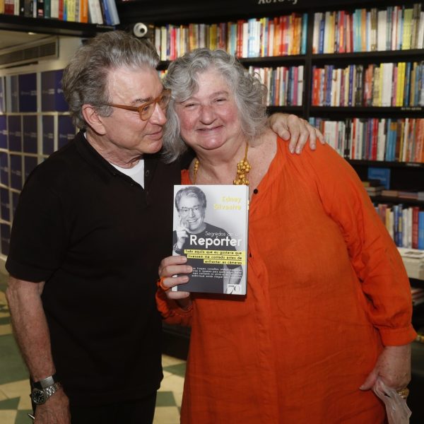 Edney Silvestre e Frida Richter