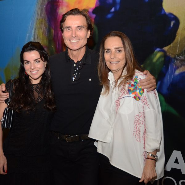 Rosane e Marcelo Pinto e a artista