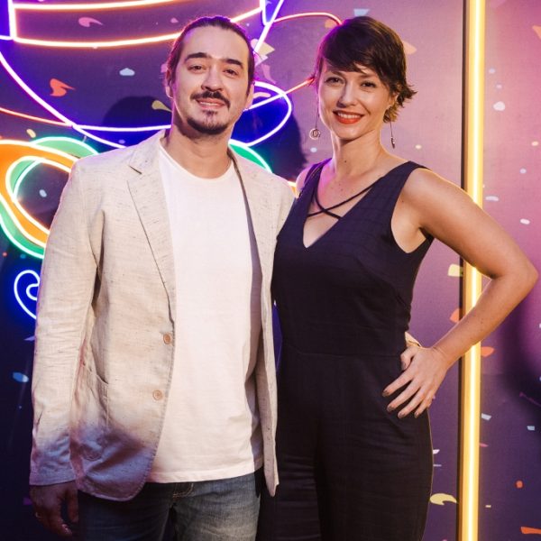 Marcos Veras e Rosanne Mulholland