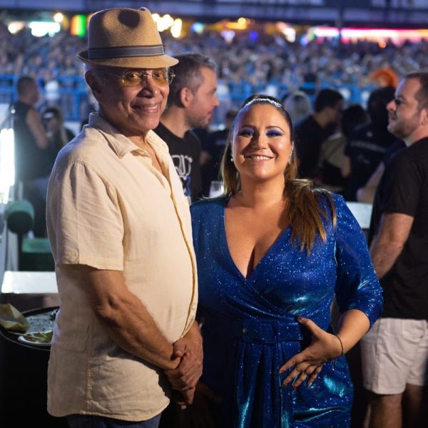 Paulinho da Viola e Maria Rita no camarote Rioexxperience